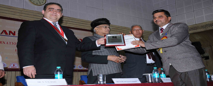 
 Gopal  Sharma President of School received Indira  Ghandhi Excellence Award  at New Delhi