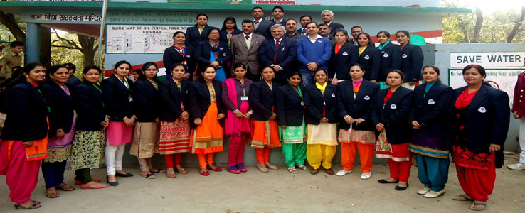 Staff with Dy.Director Ele.Education Solan in 20th Annual Day 2015