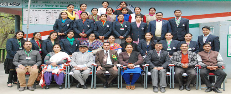 Staff with Deputy Director Higher Education Solan on Annual Prize Distribution Function 